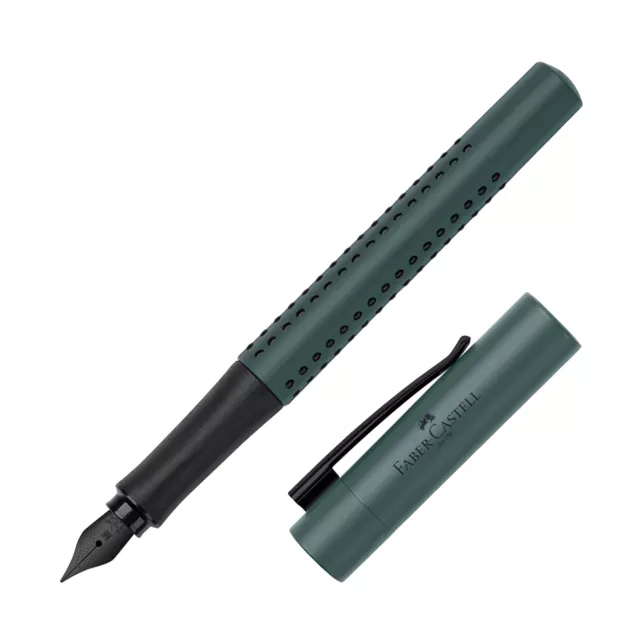 Faber-Castell Grip Fountain Pen in Mistletoe - Fine Point - NEW in Box