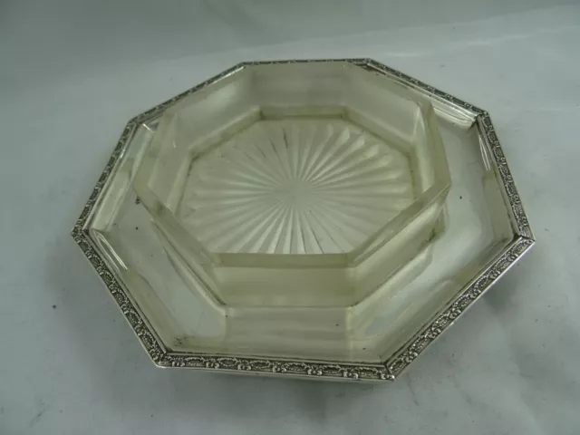 STERLING silver BUTTER DISH, 1921