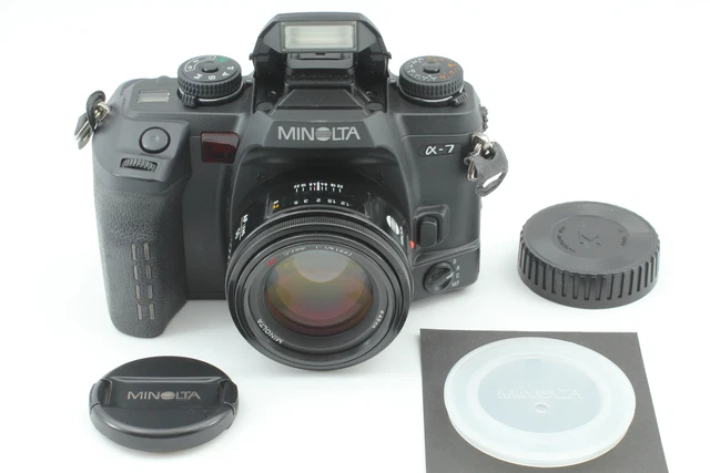 [Near MINT] MINOLTA α-7 a7 α7 Alpha SLR film camera AF 50mm F1.4 lens From Japan