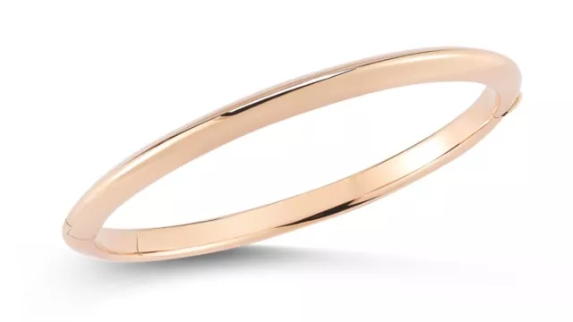 Roberto Coin Knife Edge Bangle 18K Rose Gold