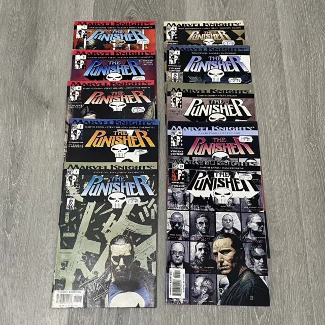 The Punisher Volume 4 Marvel Comics Lot Stan Lee Garth Ennis Marvel Knights