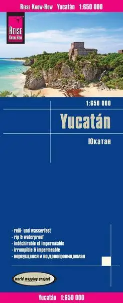 Reise Know-How Landkarte Yucatán (1:650.000)