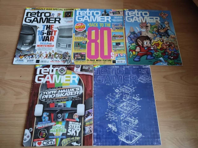 Retro Gamer Magazine Bundle x5 - 205 208 209 210 211