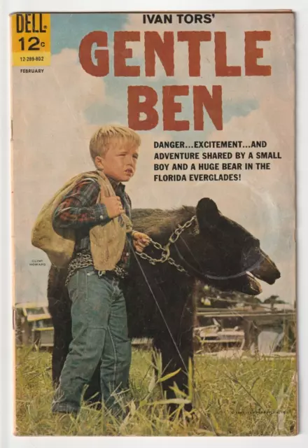 Gentle Ben #1 (Dell Comics 1968) VG Clint Howard Photo Cover Ivan Tors TV Show
