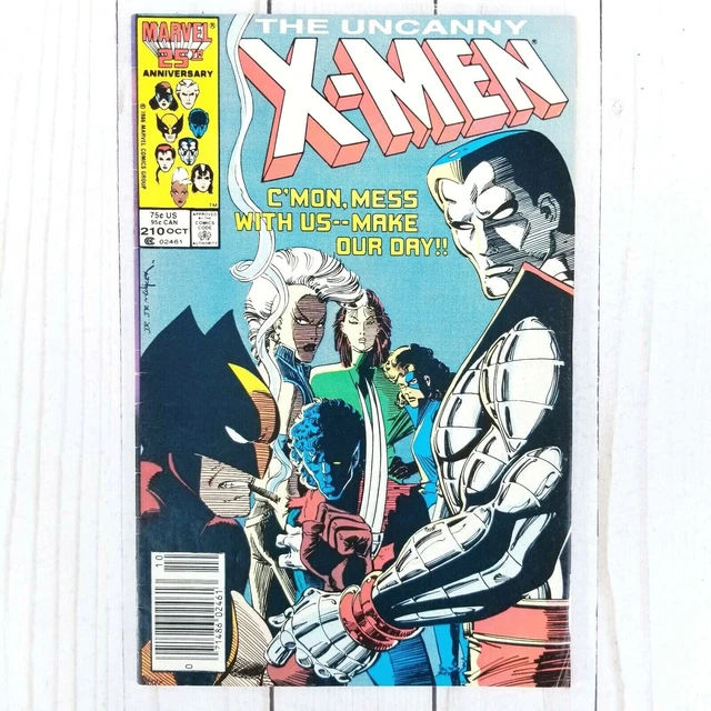 Uncanny X-Men #210, Marvel Comics 1986, John Romita Jr, Chris Claremont, VG+