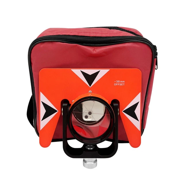 New AK18 Red Single Prism With Soft Bag For Nikon Sokkia South Total Station