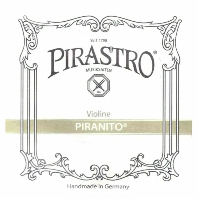 Pirastro Piranito 3/4 -  1/2  Size Violin Strings Full Set -  Made in Germany