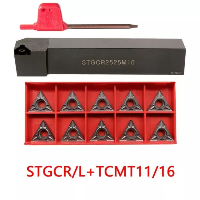 For TCMT110204 Inserts STGCR 1212H11 12x100mm Lathe Indexable Turn Tool Holder