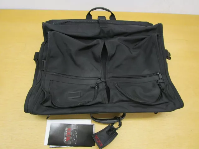 Tumi 231D3 Bi-Fold Garment Business Travel Luggage Black Ballistic Nylon Bag