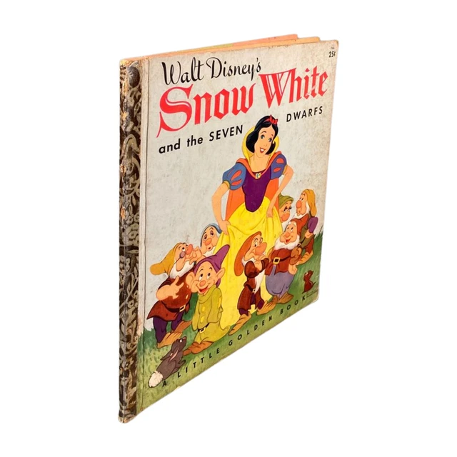 WALT DISNEY'S SNOW WHITE AND THE SEVEN DWARFS Vintage Little Golden Q ...