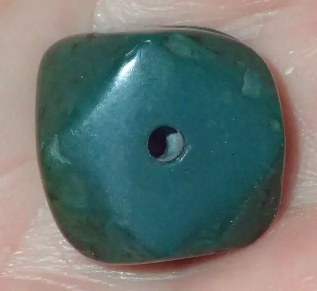 17.5mm Very Rare Ancient Indus Valley Green Jasper Bead, # S5540