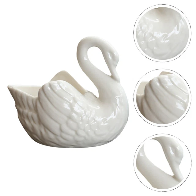 Vaso Rotondo In Ceramica Smaltata Per Piante Grasse, 18,5 Cm, Con