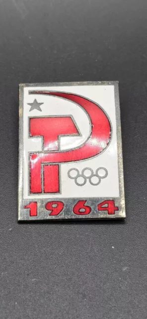 Tokyo 1964 Olympics USSR Team Badge NOC Participant's 2