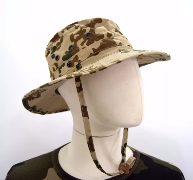 German Army Tropetarn Bush Hat Camo Camouflage Original Boonie Sun Jungle Desert