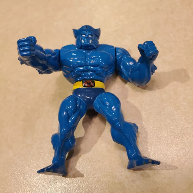 ToyBiz Marvel Steel Mutants X-Men Beast 2.5" metal figure good joints