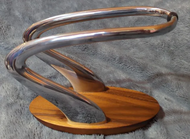 Acacia Wood & Stainless Napkin Holder From Nambe Designed By Aaron Johnson