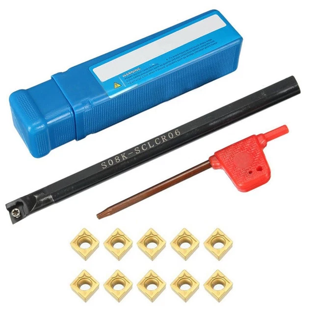 Barre D'alésage En Carbure 1/2" Neuve C08-SCLCR-2, Avec Refroidissement Intégré - Longueur Totale 4" - Pour Usinage Précis