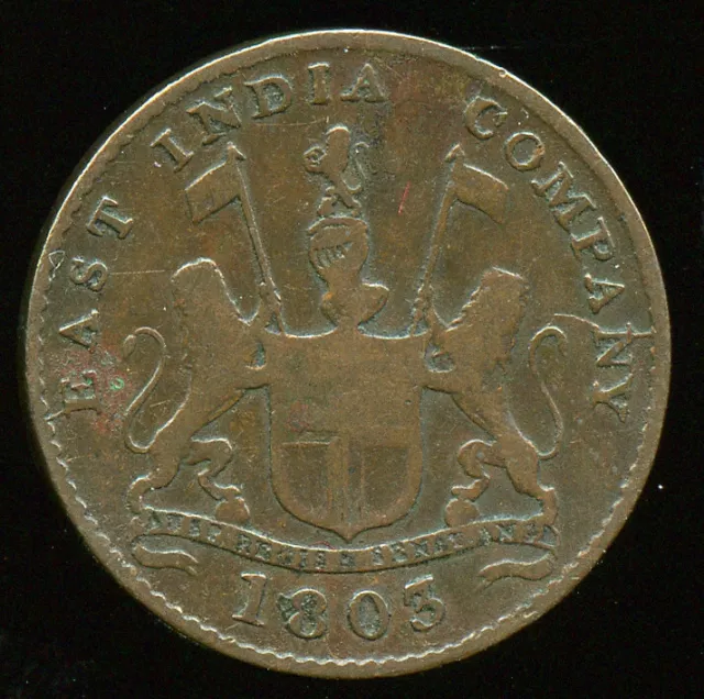 Insel Mauritius East India Company 5 Cash 1803 Km #316