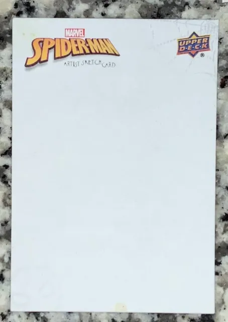 2022 Upper Deck Marvel Spider-Man Blank Sketch Card 1/1 RARE