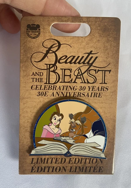 DISNEY BEAUTY AND The Beast 30th Anniversary Belle Reading Sheep Pin LE ...