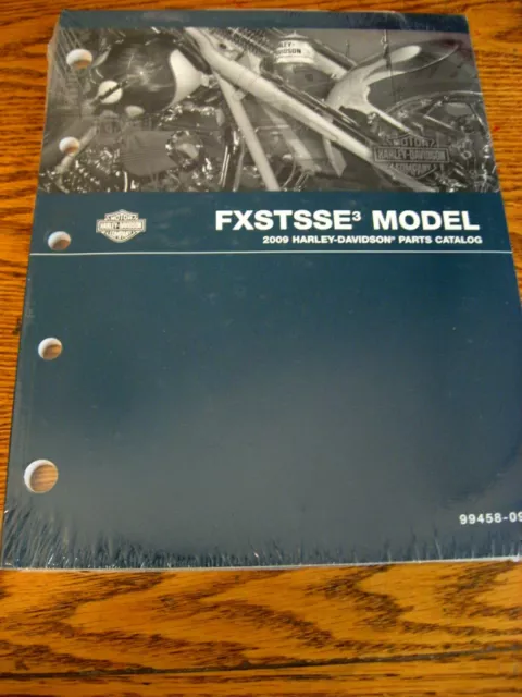 2009 Harley-Davidson FXSTSSE3 CVO Softail Springer Parts Catalog NEW
