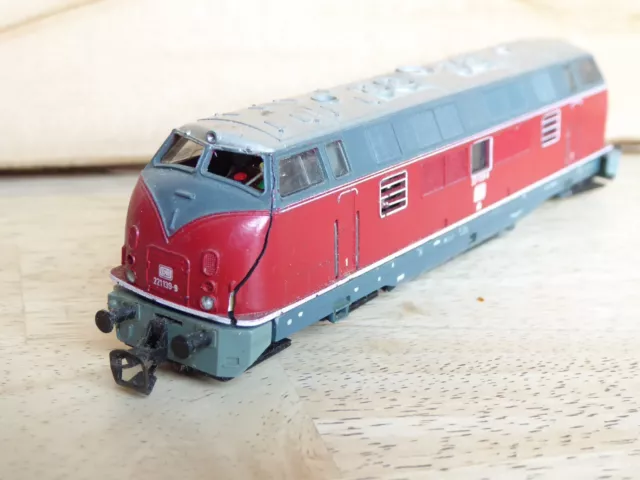 Bttb Tillig Tt Locomotive Diesel Br 221 La DB Époque 4 À Led-Lumière Rouge/Doré 2