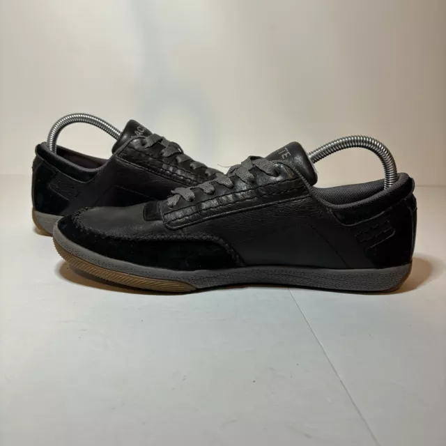 LACOSTE MENS LOW Top Sneakers Balck Leather & Suede Shoes Mens Size 8 ...