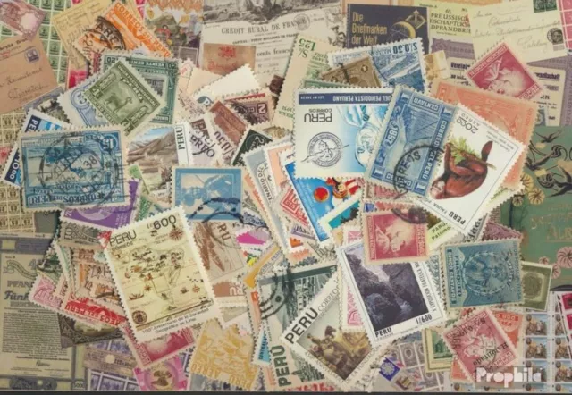 Briefmarken Peru 200 verschiedene Marken