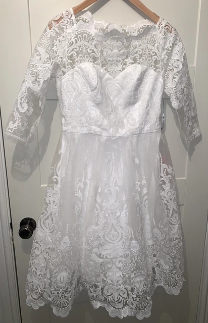 BNWT CHI CHI London White Wedding Dress Size 12 15.00 PicClick UK