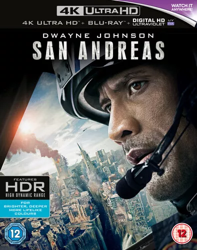 San Andreas Blu-Ray (2016) Dwayne Johnson, Peyton (DIR) cert 12 2 discs