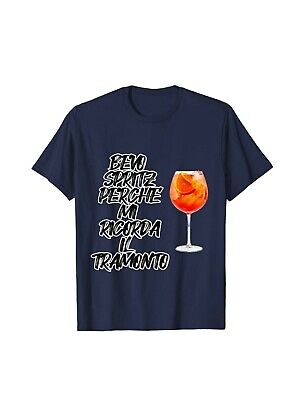 T Shirt Bevo Spritz perché mi Ricoda Il Tramonto Divertente regalo per amici