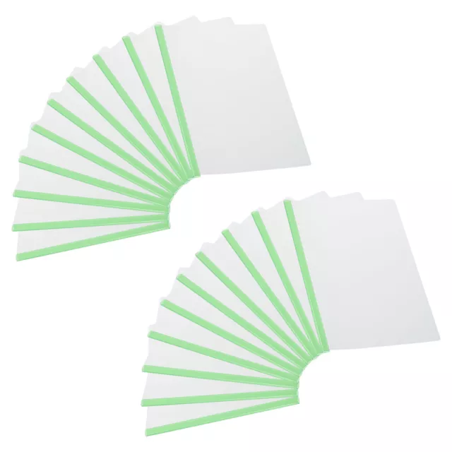 Report Covers with 8 mm Slide Grip Binding Bar, 20 Pcs 50 Sheets Capacity, Green