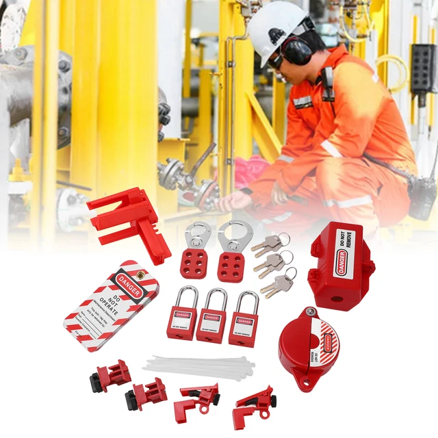 ELECTRICAL LOCKOUT TAGOUT Kit Circuit Lock Outs Set Circuit Breaker ...