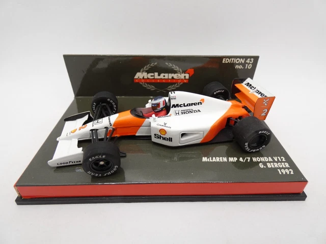 Miniature Minichamps 1/43 McLaren Honda MP4/7 - Gerhard Berger - 1991 - Occasion