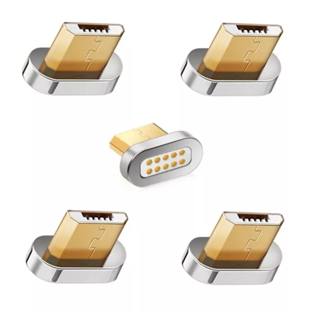 5x Micro USB Ersatz Adapter Stecker für Magnet Ladekabel 10-Pin für Handy Tablet