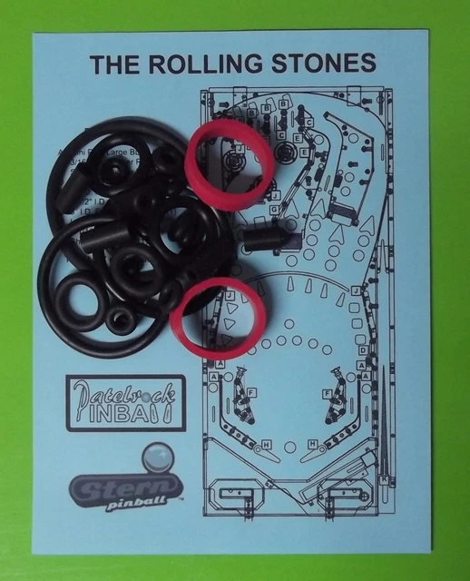 STERN THE ROLLING Stones Pinball Machine Rubber Ring Kit £24.68