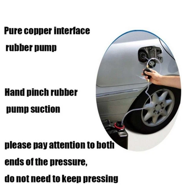 Pompe Siphon Manuelle Flintronic 2m - Transfert Carburant, Eau, Huile Sans Effort