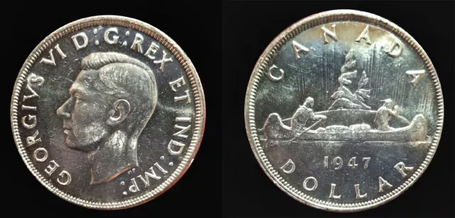 Canada 1947 Blunt 7, Selten Hochgradige, Chunc , Low Prägung 65,595 Münze Struck