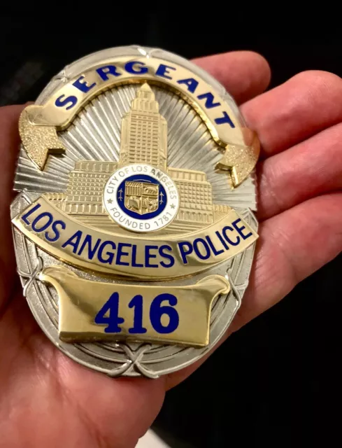 Lapd.badge De Sergent De La Police De Los Angeles. LAPD Sergent Badge 3