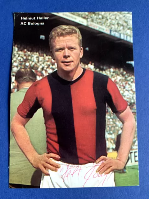 HELMUT HALLER (†2012) original DFB WM 1966 ARAL66-Sammelkarte 10x15