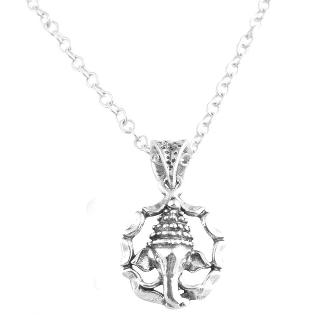 Indisch Traditionell Sterlingsilber 92.5% Purity Vighnaharta Ganesha Anhänger