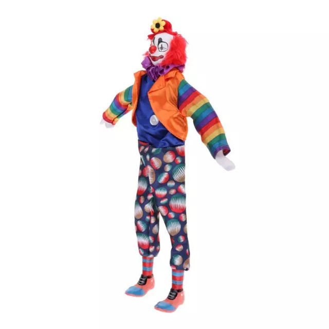 15 Inch Porcelain Doll Collectibles, Hanging Foot Clown Marionette Puppet