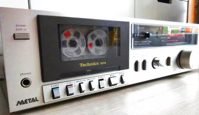 Technics - M14 Kassettendeck Tapedeck Cassettendeck silber / braun