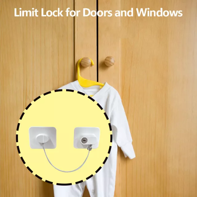 Universal Door Limiter Aluminum Alloy Door Lock for Child Kids Protective Device