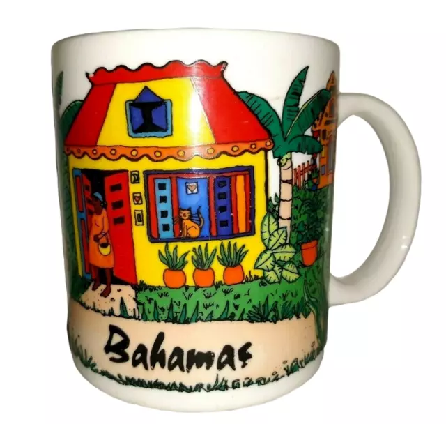 Colorful Bahamas Ceramic Souvenir Tropical Island Vibe Coffee Mug Tea Cup