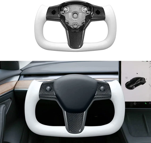 TESLA STEERING WHEEL Matte Carbon Fiber Yoke Applicable to Model 3