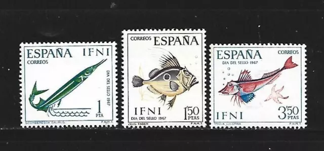 IFNI. Año: 1967. Tema: DIA DEL SELLO. FAUNA. PECES.