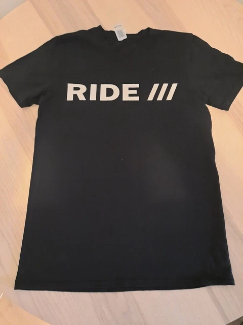RIDE UK band official 'This Is Not A Safe Place' tour T-shirt 2019 Size M Black