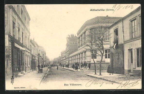CPA Alfortville, Rue Villeneuve 1903