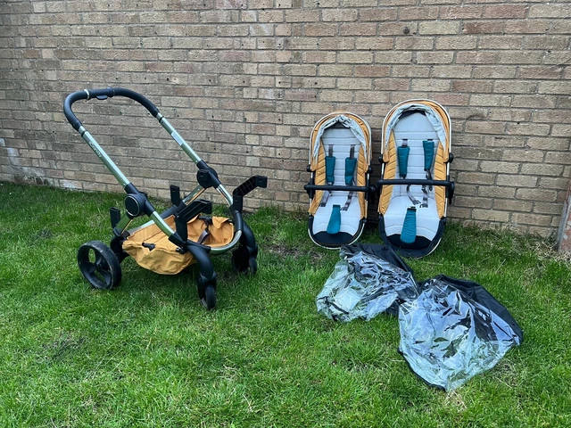iCandy Peach Nectar Double Twin Pushchair With Cot